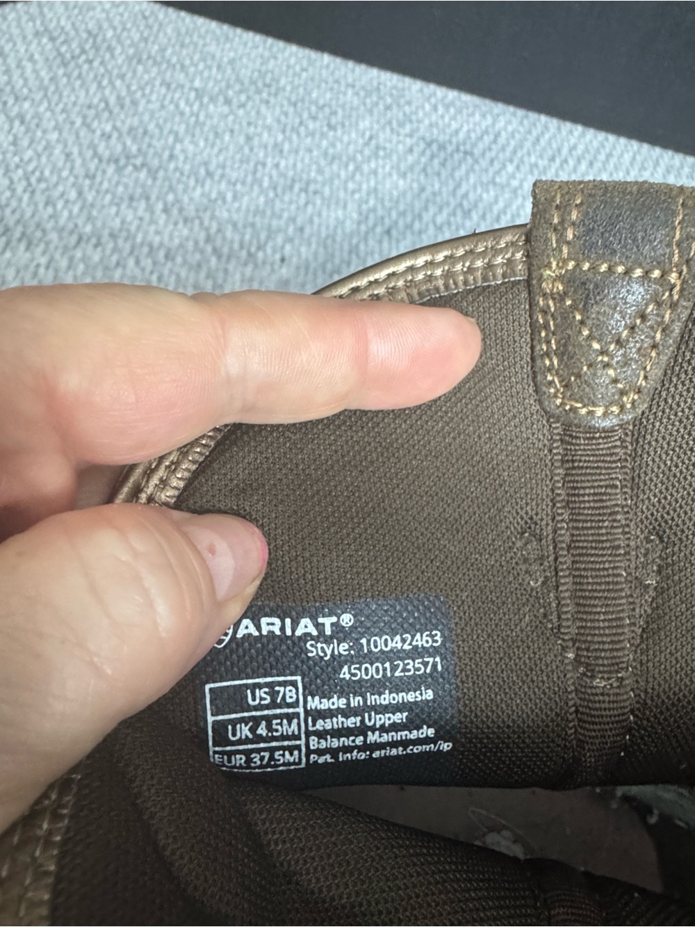 Ariat Ladies Fatbaby Heritage Worn Hickory & Shamrock Boots Sz 7 - Picture 5 of 7